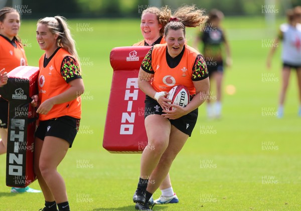 150626 - Wales Women Rugby Training Session - Gwenllian Pyrs during a training session ahead of the match against The Barbarians at the Allianz Stadium