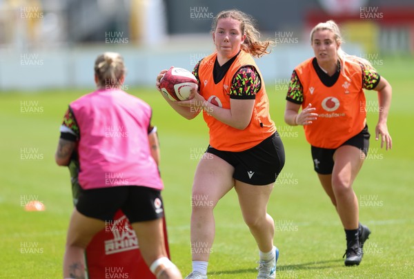 150626 - Wales Women Rugby Training Session - Elan Jones during a training session ahead of the match against The Barbarians at the Allianz Stadium