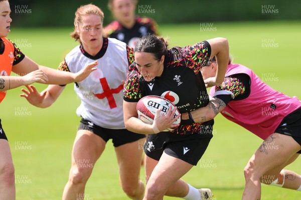 150626 - Wales Women Rugby Training Session - Courtney Keight during a training session ahead of the match against The Barbarians at the Allianz Stadium