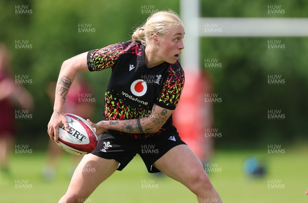 150626 - Wales Women Rugby Training Session - Nikita Prothero during a training session ahead of the match against The Barbarians at the Allianz Stadium