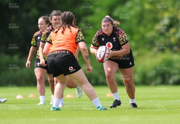 150626 - Wales Women Rugby Training Session - Stella Orrin during a training session ahead of the match against The Barbarians at the Allianz Stadium