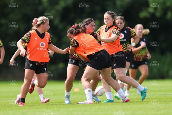 150626 - Wales Women Rugby Training Session - Crystal James during a training session ahead of the match against The Barbarians at the Allianz Stadium