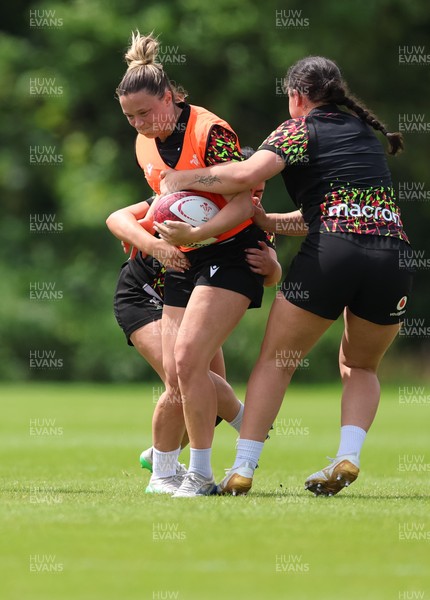 150626 - Wales Women Rugby Training Session - Alisha Joyce during a training session ahead of the match against The Barbarians at the Allianz Stadium