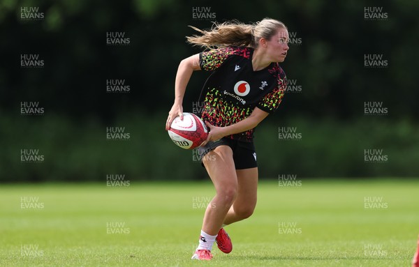 150626 - Wales Women Rugby Training Session - Hanna Marshall during a training session ahead of the match against The Barbarians at the Allianz Stadium