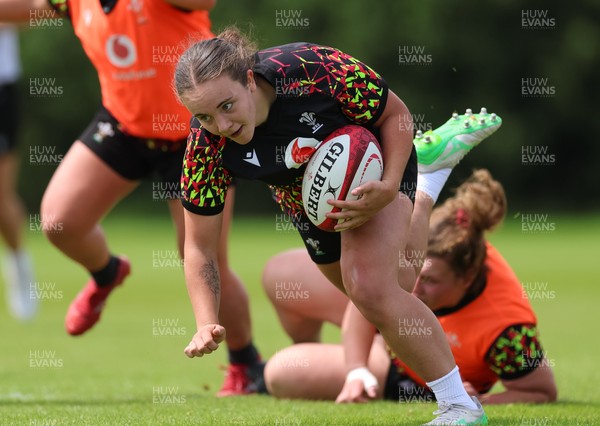 150626 - Wales Women Rugby Training Session - Shanelle Williams during a training session ahead of the match against The Barbarians at the Allianz Stadium