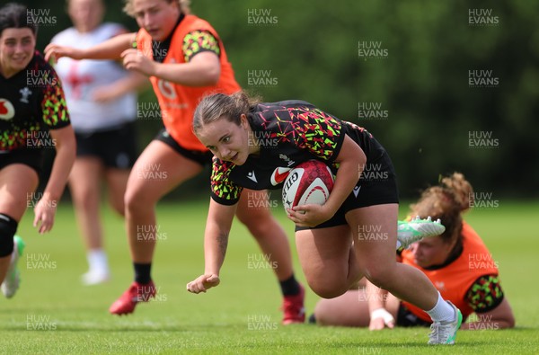 150626 - Wales Women Rugby Training Session - Shanelle Williams during a training session ahead of the match against The Barbarians at the Allianz Stadium