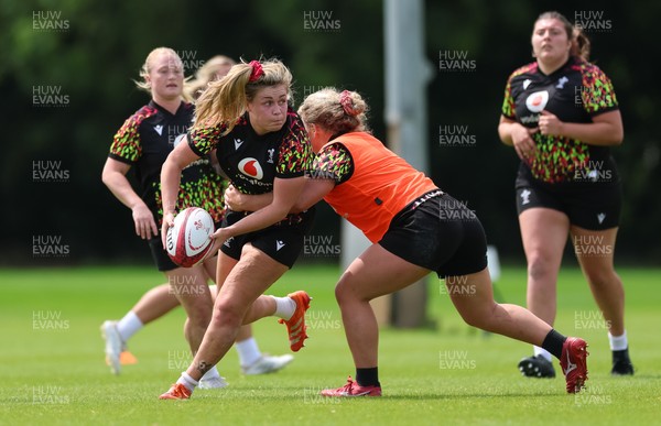 150626 - Wales Women Rugby Training Session - Alex Callender during a training session ahead of the match against The Barbarians at the Allianz Stadium