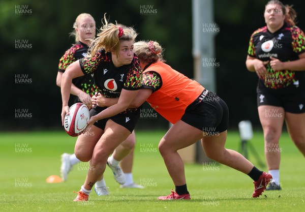 150626 - Wales Women Rugby Training Session - Alex Callender during a training session ahead of the match against The Barbarians at the Allianz Stadium