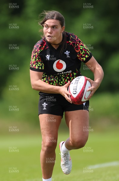 150626 - Wales Women Rugby Training Session - Bryonie King during a training session ahead of the match against The Barbarians at the Allianz Stadium