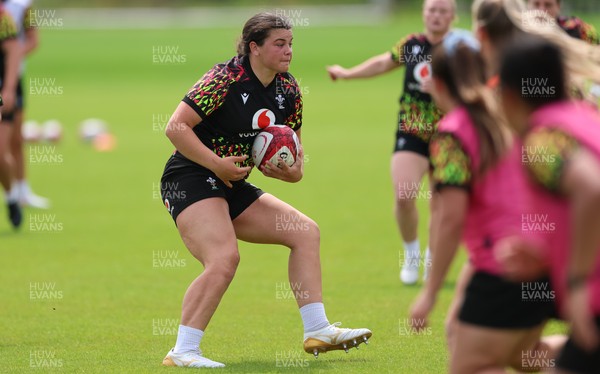 150626 - Wales Women Rugby Training Session - Chiara Pearce during a training session ahead of the match against The Barbarians at the Allianz Stadium