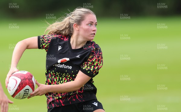 150626 - Wales Women Rugby Training Session - Hanna Marshall during a training session ahead of the match against The Barbarians at the Allianz Stadium