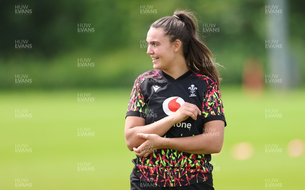 150626 - Wales Women Rugby Training Session - Bryonie King during a training session ahead of the match against The Barbarians at the Allianz Stadium
