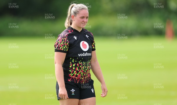 150626 - Wales Women Rugby Training Session - Freya Bell during a training session ahead of the match against The Barbarians at the Allianz Stadium