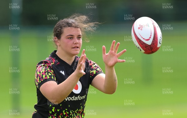 150626 - Wales Women Rugby Training Session - Chiara Pearce during a training session ahead of the match against The Barbarians at the Allianz Stadium