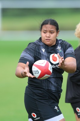 150725 - Wales Women Rugby training - Sisilia Tuipulotu during a training session ahead of their two match tour against Australia