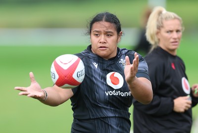150725 - Wales Women Rugby training - Sisilia Tuipulotu during a training session ahead of their two match tour against Australia