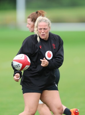 150725 - Wales Women Rugby training - Kelsey Jones during a training session ahead of their two match tour against Australia