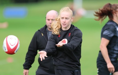 150725 - Wales Women Rugby training - Catherine Richards during a training session ahead of their two match tour against Australia