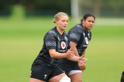 150725 - Wales Women Rugby training - Tilly Vucaj during a training session ahead of their two match tour against Australia