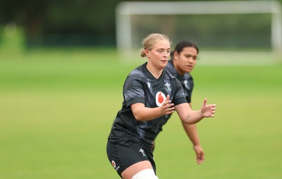 150725 - Wales Women Rugby training - Tilly Vucaj during a training session ahead of their two match tour against Australia