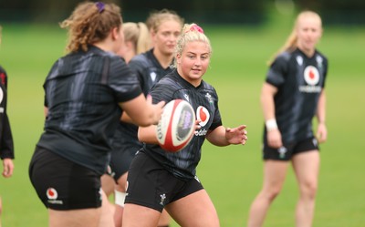 150725 - Wales Women Rugby training - Molly Reardon during a training session ahead of their two match tour against Australia