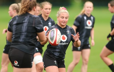 150725 - Wales Women Rugby training - Molly Reardon during a training session ahead of their two match tour against Australia