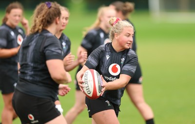 150725 - Wales Women Rugby training - Molly Reardon during a training session ahead of their two match tour against Australia