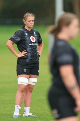150725 - Wales Women Rugby training -Tilly Vucaj during a training session ahead of their two match tour against Australia