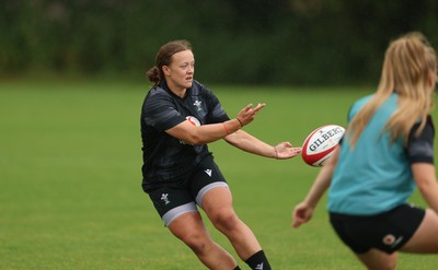 150725 - Wales Women Rugby training - Lleucu George during a training session ahead of their two match tour against Australia