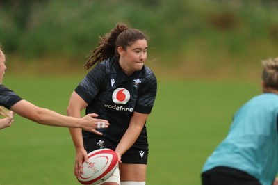 150725 - Wales Women Rugby training - Gwennan Hopkins during a training session ahead of their two match tour against Australia