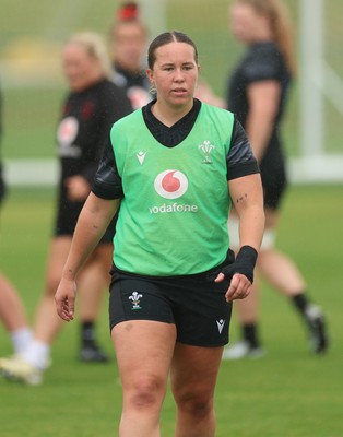 150725 - Wales Women Rugby training - Katherine Baverstock during a training session ahead of their two match tour against Australia