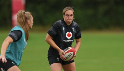 150725 - Wales Women Rugby training - Courtney Keight during a training session ahead of their two match tour against Australia