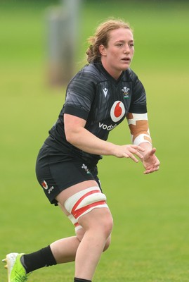 150725 - Wales Women Rugby training - Abbie Fleming during a training session ahead of their two match tour against Australia