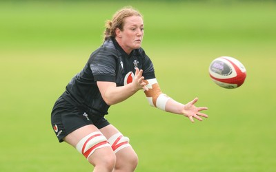 150725 - Wales Women Rugby training - Abbie Fleming during a training session ahead of their two match tour against Australia