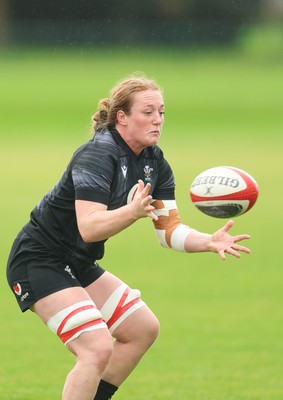 150725 - Wales Women Rugby training - Abbie Fleming during a training session ahead of their two match tour against Australia