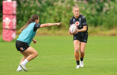 150725 - Wales Women Rugby training - Hannah Jones during a training session ahead of their two match tour against Australia