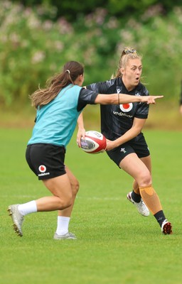 150725 - Wales Women Rugby training - Hannah Jones during a training session ahead of their two match tour against Australia