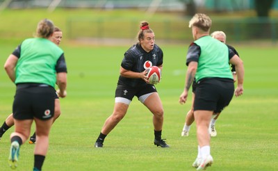 150725 - Wales Women Rugby training -cCarys Phillips during a training session ahead of their two match tour against Australia