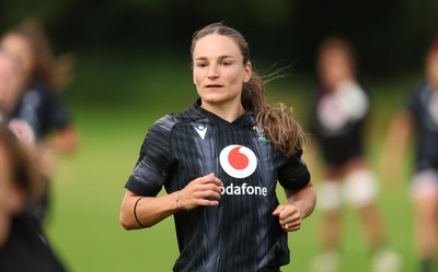 150725 - Wales Women Rugby training - Jasmine Joyce during a training session ahead of their two match tour against Australia   