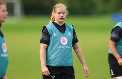 150725 - Wales Women Rugby training - Bethan Lewis during a training session ahead of their two match tour against Australia   