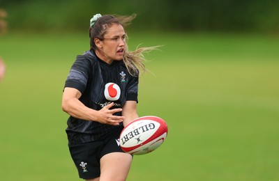 150725 - Wales Women Rugby training - Kayleigh Powell during a training session ahead of their two match tour against Australia   