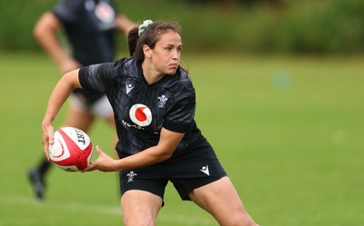 150725 - Wales Women Rugby training - Kayleigh Powell during a training session ahead of their two match tour against Australia   