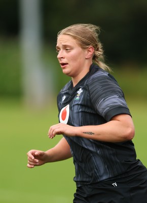 150725 - Wales Women Rugby training - Tilly Vucaj during a training session ahead of their two match tour against Australia   
