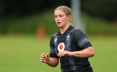 150725 - Wales Women Rugby training - Tilly Vucaj during a training session ahead of their two match tour against Australia   