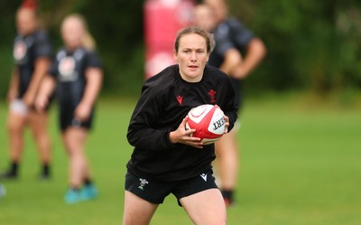 150725 - Wales Women Rugby training - Jenny Hesketh during a training session ahead of their two match tour against Australia   
