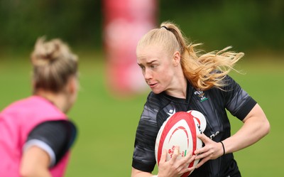 150725 - Wales Women Rugby training - Catherine Richards during a training session ahead of their two match tour against Australia   
