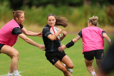 150725 - Wales Women Rugby training - Jasmine Joyce during a training session ahead of their two match tour against Australia   