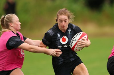 150725 - Wales Women Rugby training - Lisa Neumann during a training session ahead of their two match tour against Australia   