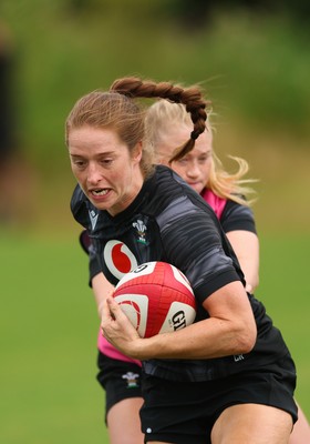 150725 - Wales Women Rugby training - Lisa Neumann during a training session ahead of their two match tour against Australia   