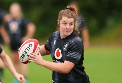 150725 - Wales Women Rugby training - Kate Williams during a training session ahead of their two match tour against Australia   